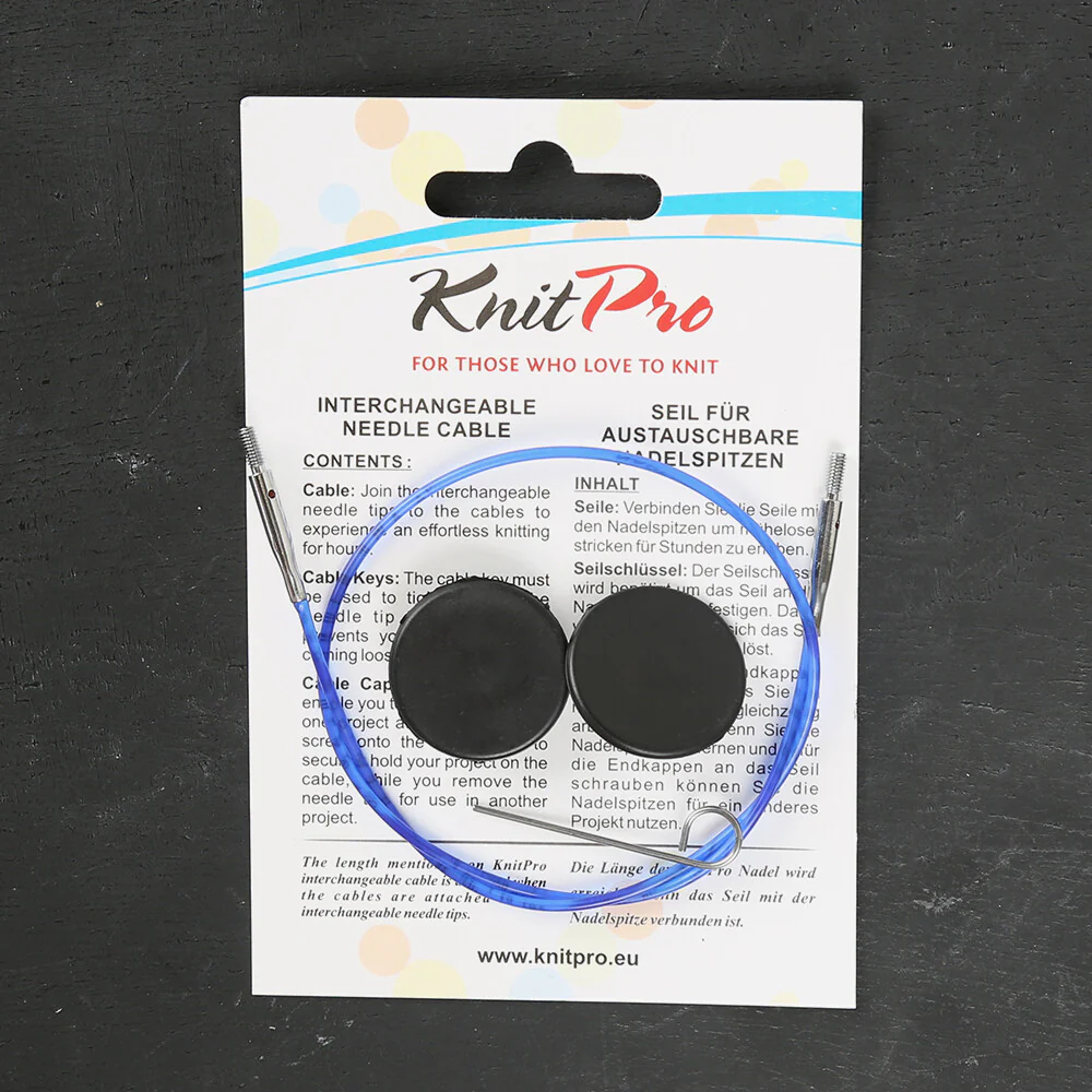 KnitPro 32 cm 1 pieces of knitting Cable, Blue- 10632