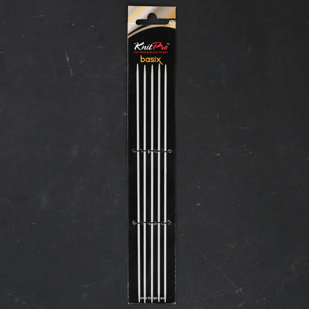 KnitPro Basix Aluminium 2 mm 20 cm Double Pointed Needles - 45111