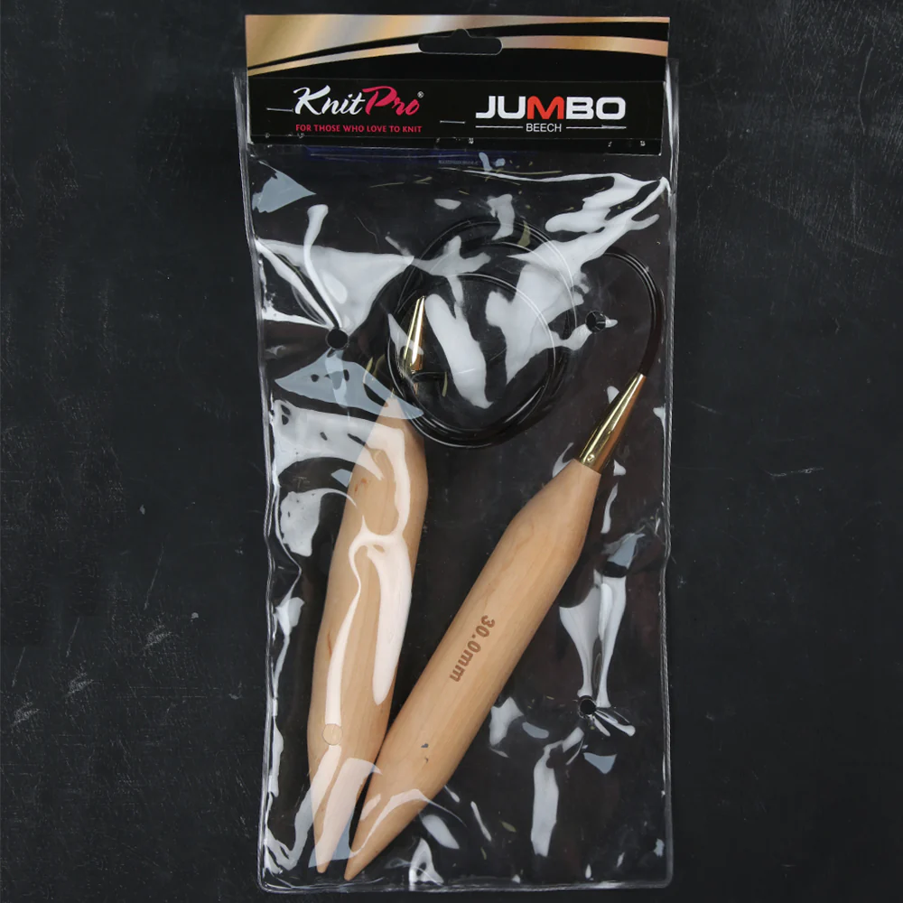 KnitPro Jumbo Birch 30 mm 120 cm Fixed Circular Needle - 35805 - Image 4