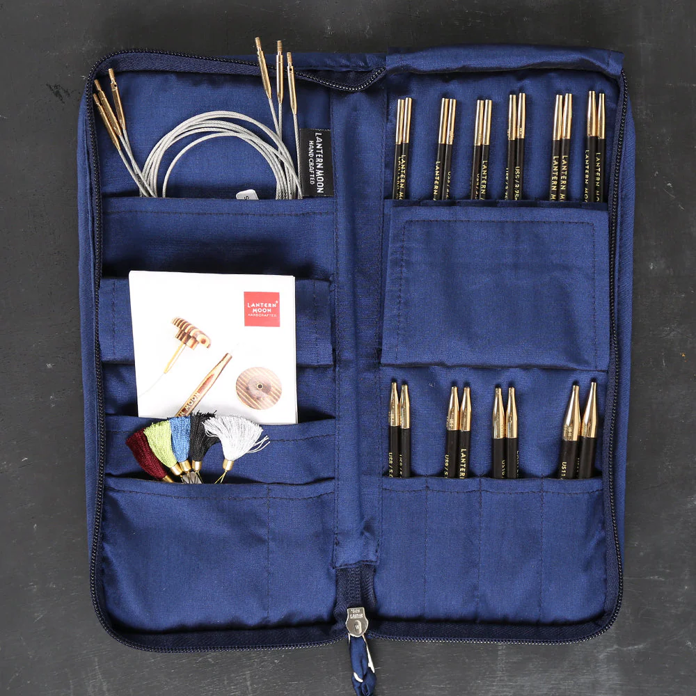 Knitpro Lanternmoon Ebony Wood Interchangeable Set of 10 Needles - Heirloom - 350301 - Image 2