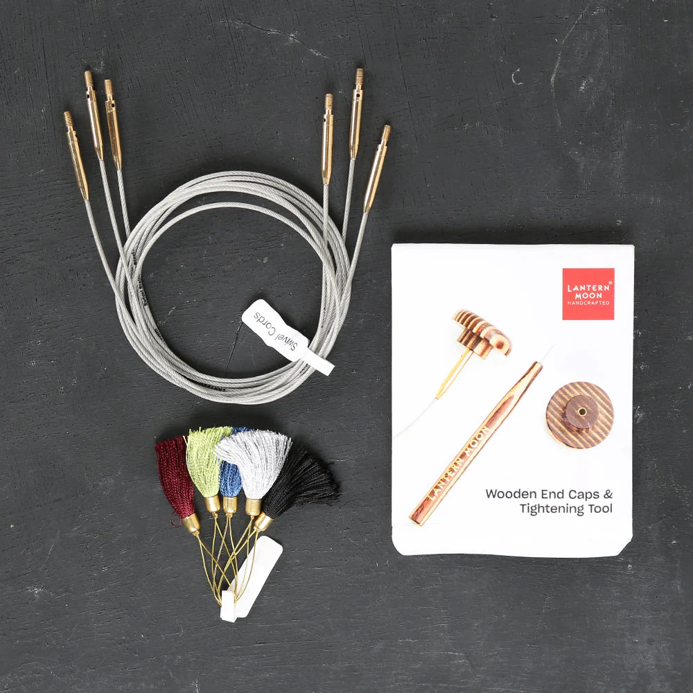 Knitpro Lanternmoon Ebony Wood Interchangeable Set of 10 Needles - Heirloom - 350301 - Image 3