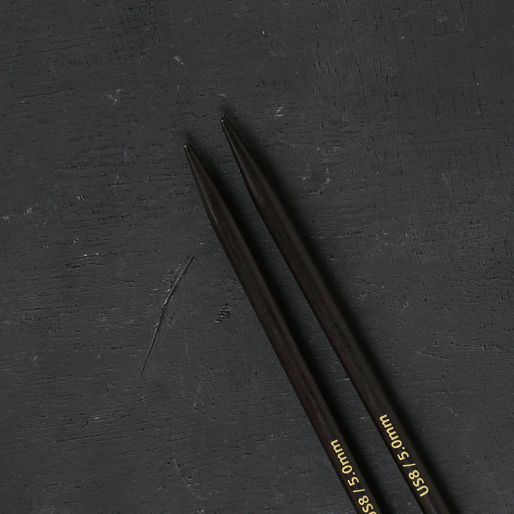 Knitpro Lanternmoon Ebony Wood Interchangeable Set of 5 Needles - Charm - 350304 - Image 5