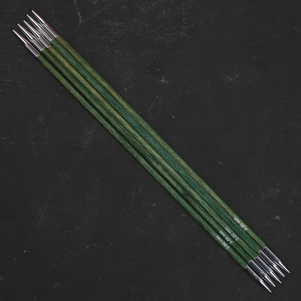 KnitPro Royale 3.5 mm 20 cm Wooden Double Pointed Needles, Aquamarine - 29035 - Image 2