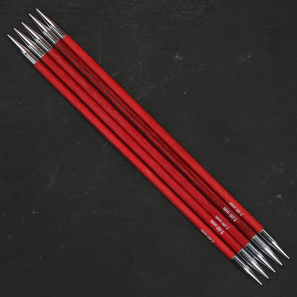 KnitPro Royale 5 mm 20 cm Wooden Double Pointed Needles, Cherry Blossom - 29039 - Image 2