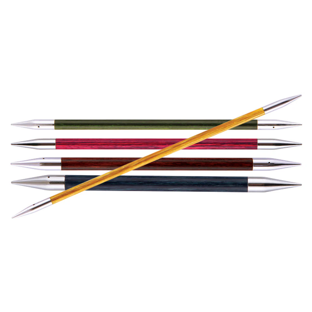 KnitPro Royale 5 mm 20 cm Wooden Double Pointed Needles, Cherry Blossom - 29039 - Image 5