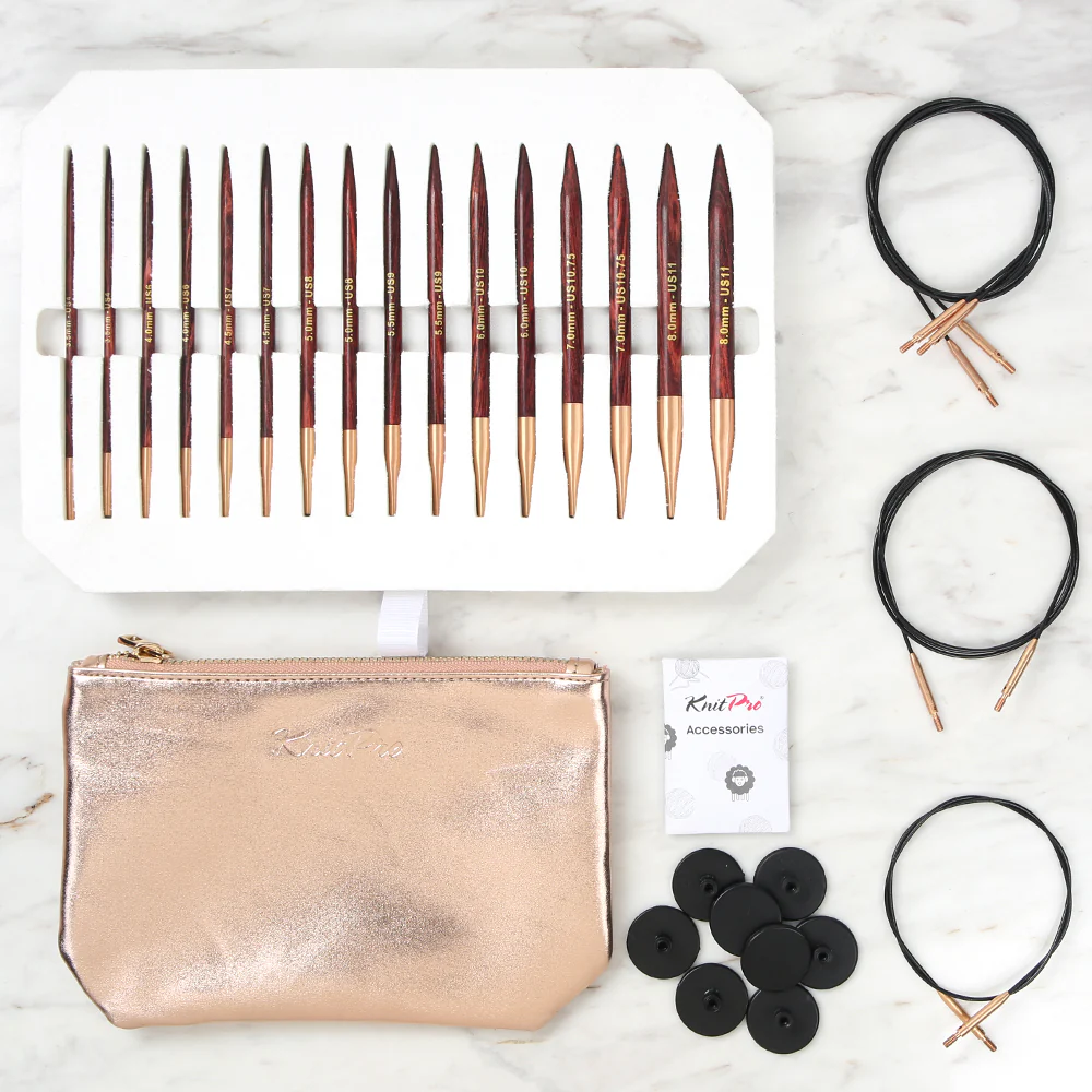 KnitPro Symfonie Rose Interchangeable Circular Knitting Needles Set 20718 - Image 2