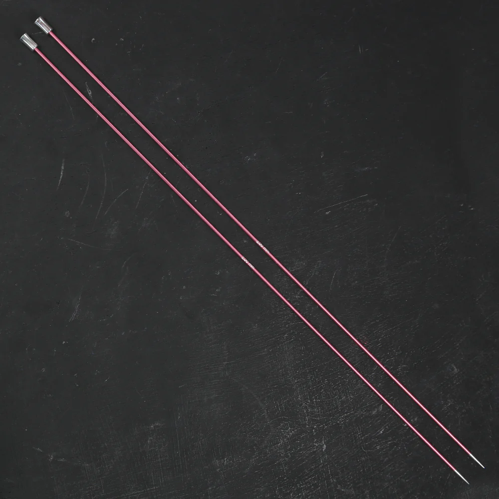 KnitPro Zing 2 mm 35 cm Metal Knitting Needles, Coral - 47291 - Image 2