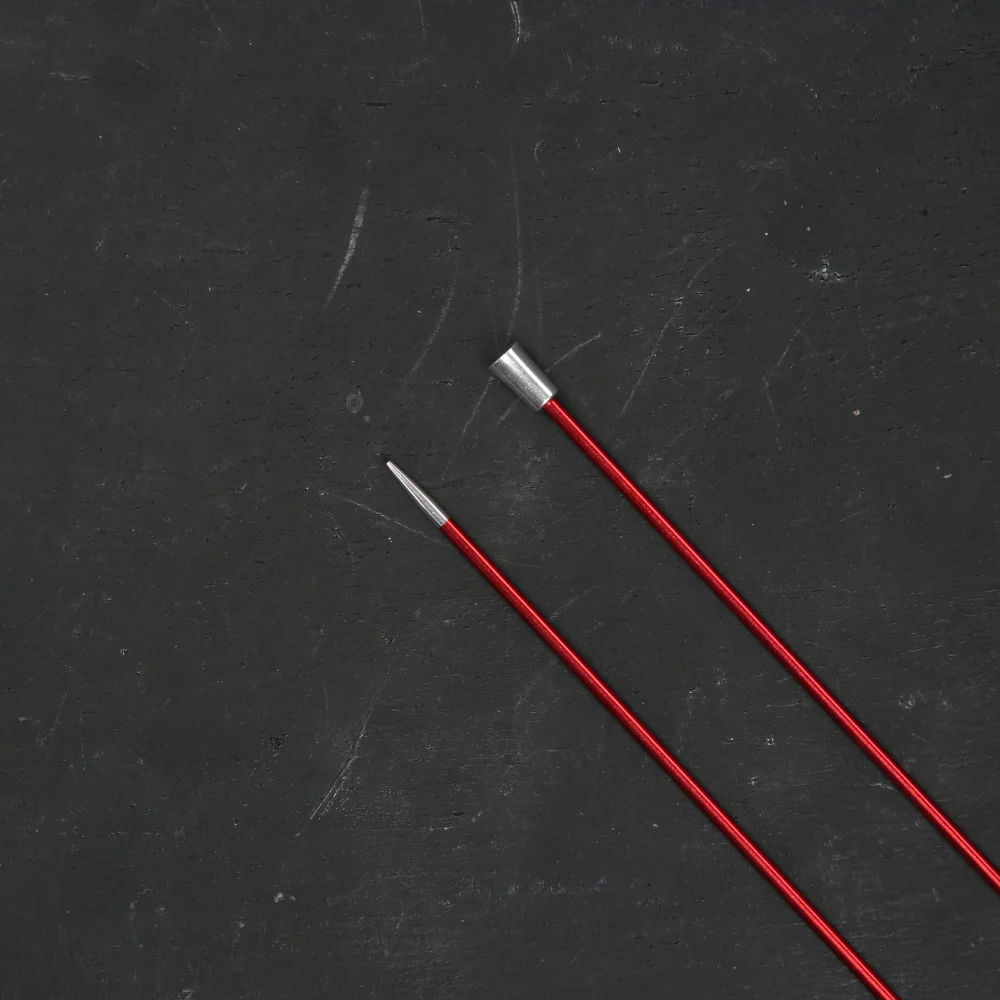 KnitPro Zing 2.5 mm 35 cm Metal Knitting Needles, Garnet - 47293 - Image 3
