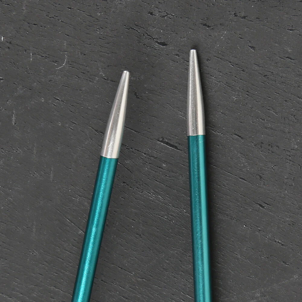 KnitPro Zing 3.25 mm 100 Cm Metal Circular Needles, Green - 47156 - Image 2