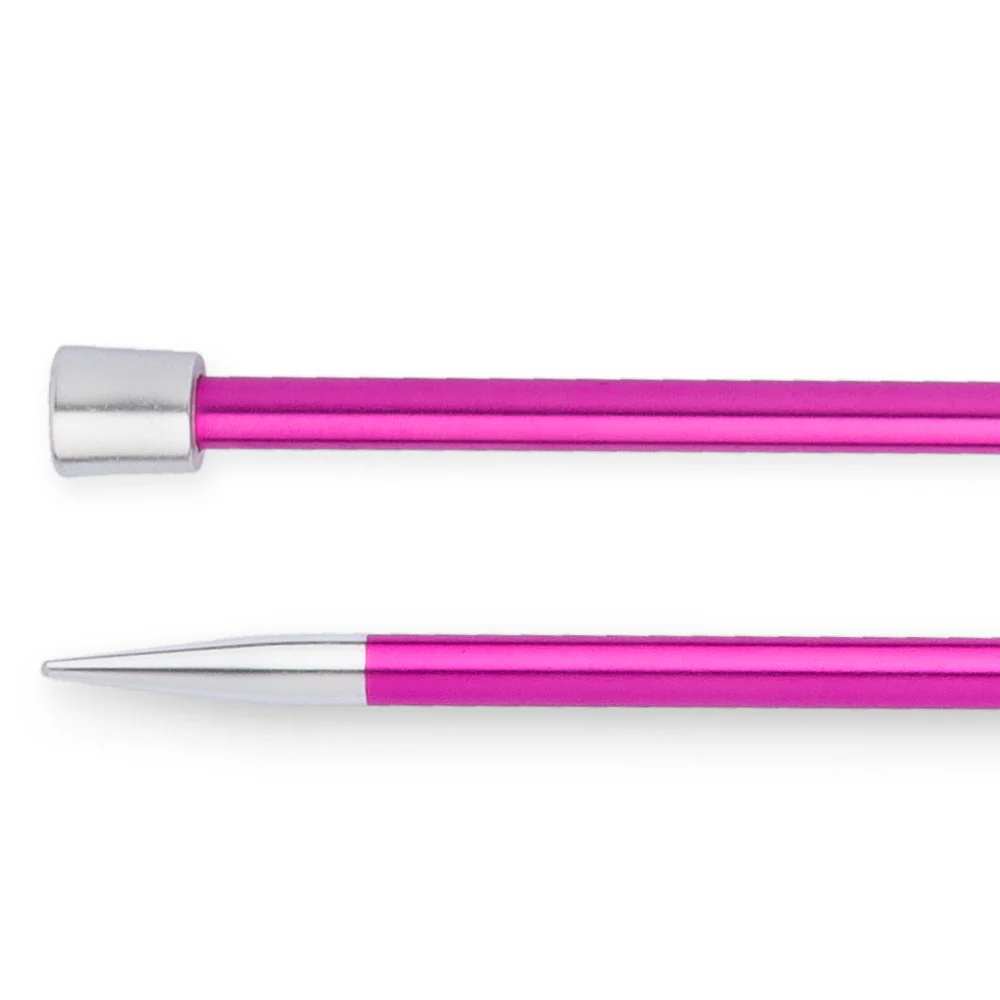 KnitPro Zing 5 mm 35 cm Metal Knitting Needles, Ruby - 47301 - Image 2