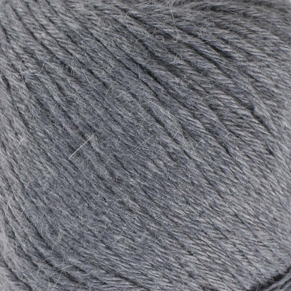 La Mia Angora 50gr Hand Knitting Yarn, Grey - L134 - Image 2