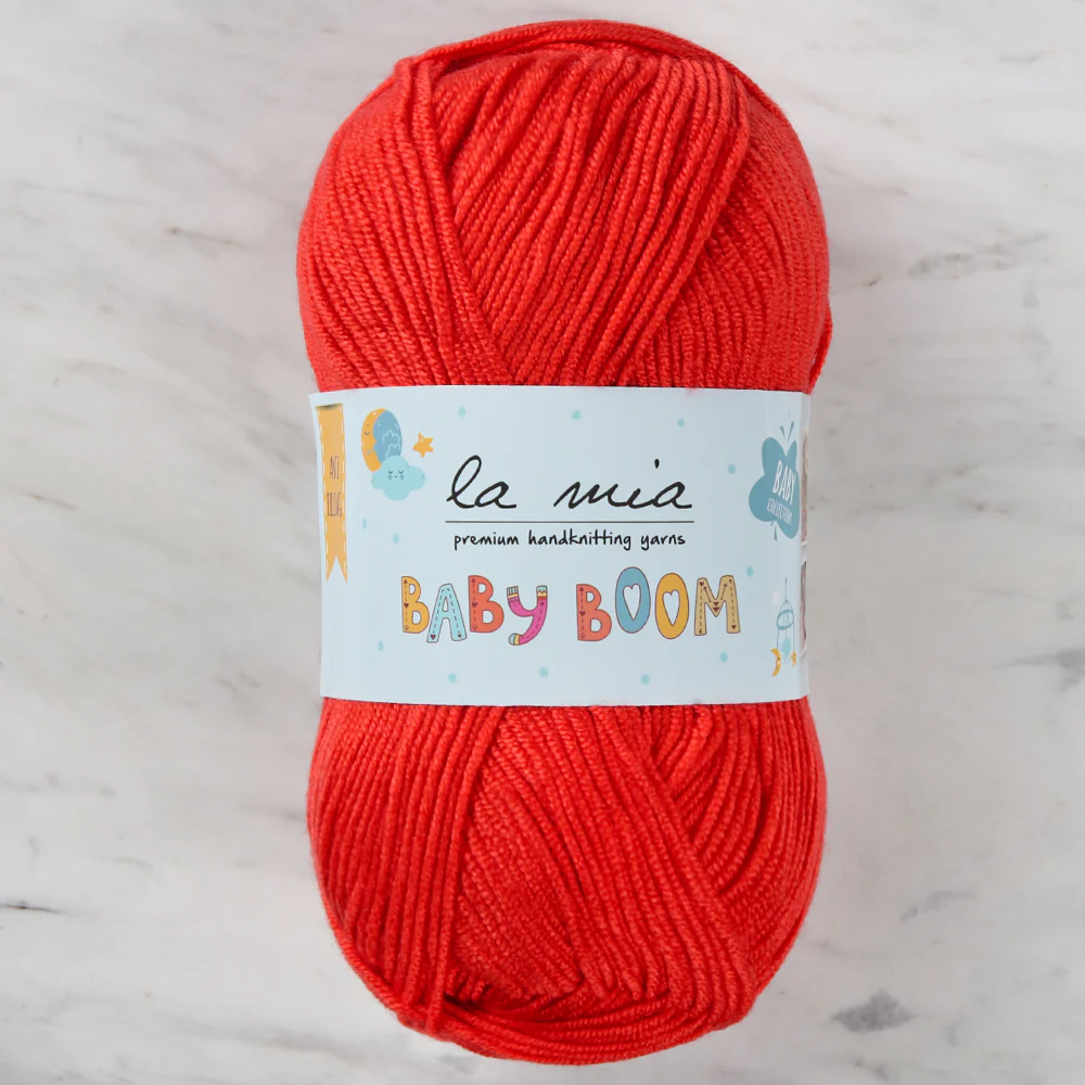 La Mia Baby Boom Yarn, Red - 1170