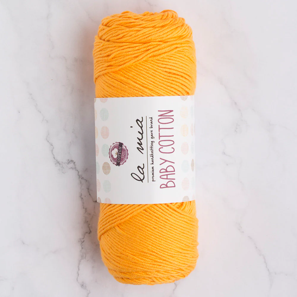 La Mia Baby Cotton Yarn, Orange - L037