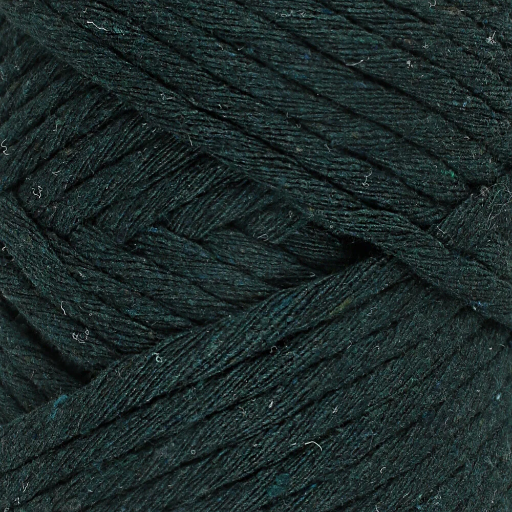 La Mia Boho Cotton Macrame Cord, Dark Green - L055 - Image 2