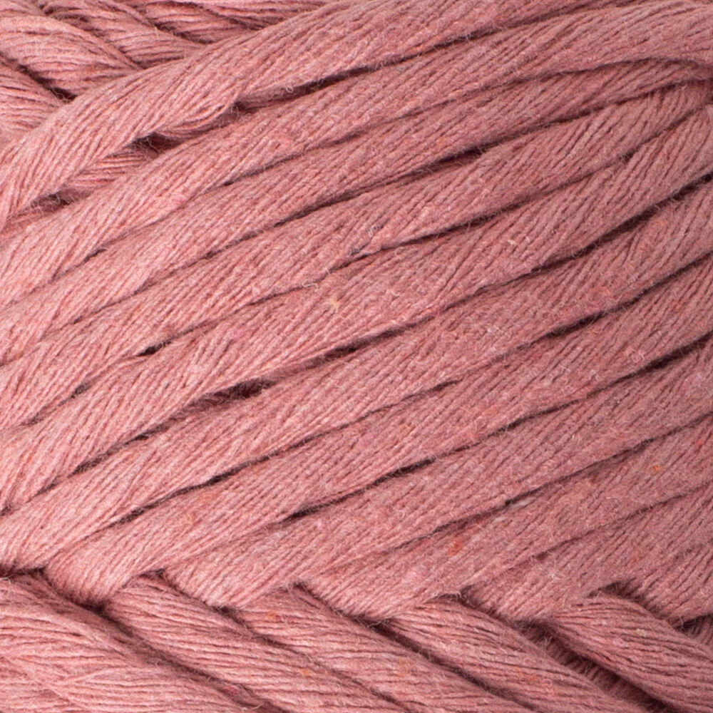 La Mia Boho Cotton Macrame Cord, Dusty Rose - L067 - Image 2