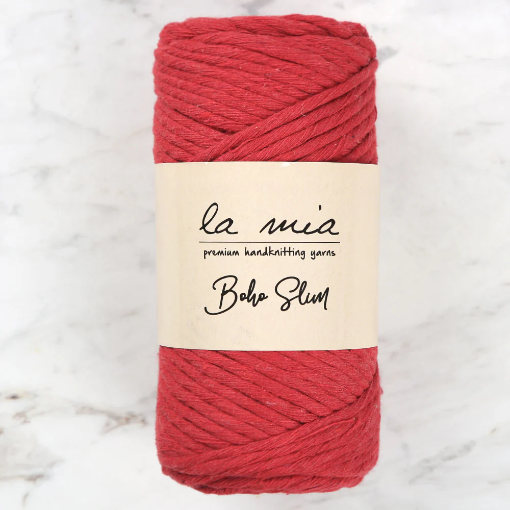 La Mia Boho Slim Yarn, Red - L033