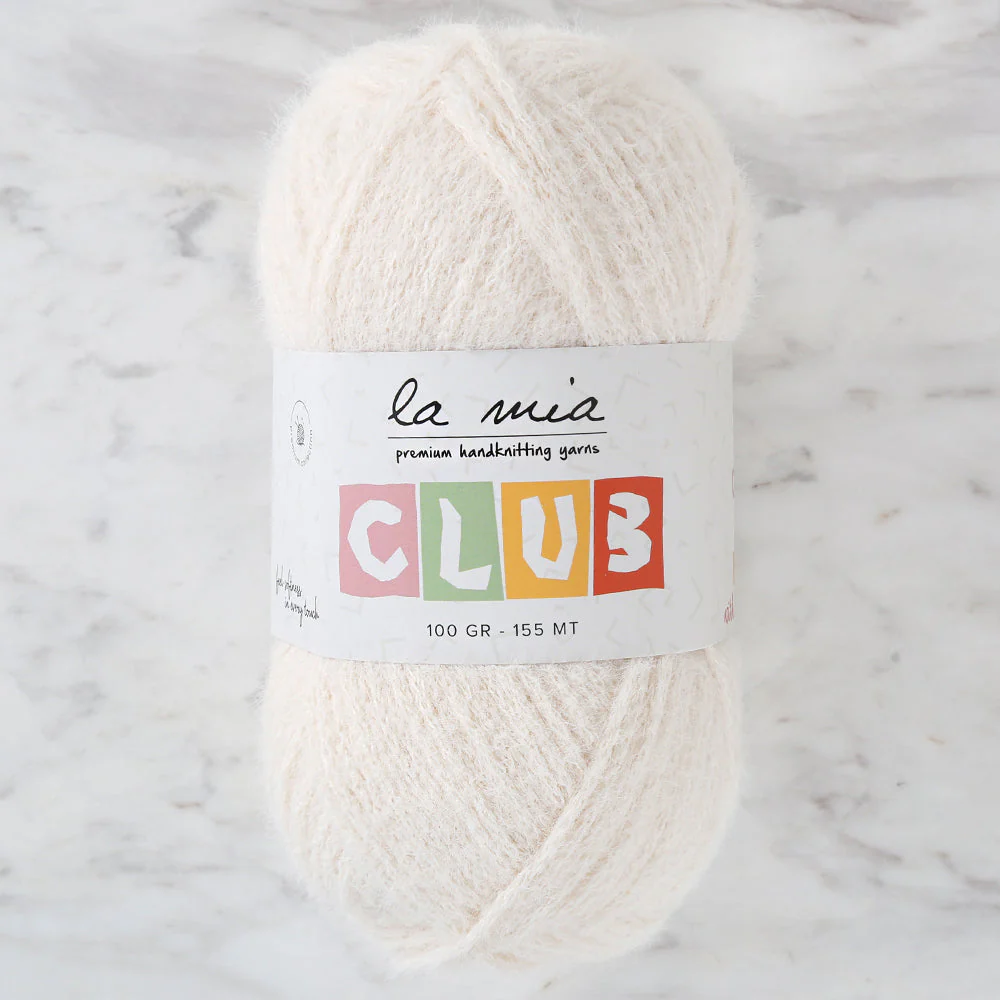 La Mia Club Hand Knitting Yarn Ecru- 602