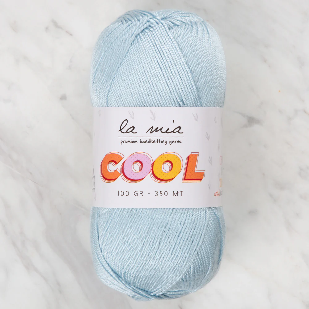 La Mia Cool Hand Knitting Yarn ,Blue L021