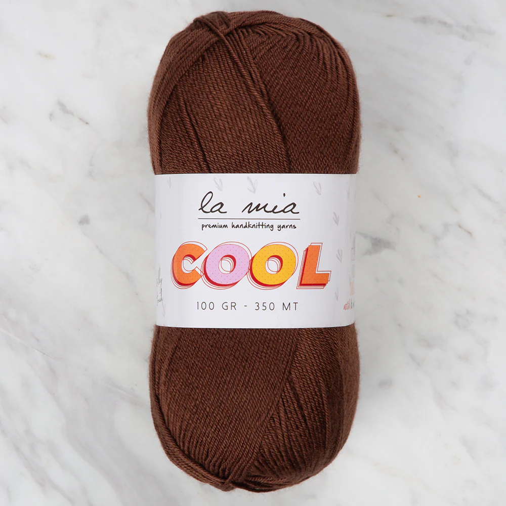 La Mia Cool Hand Knitting Yarn ,Brown L005