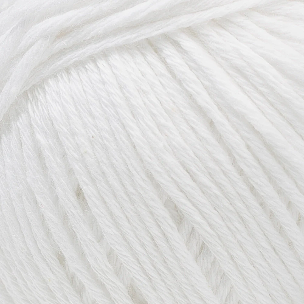 La Mia Cottony Baby Yarn, White - L001 - Image 2