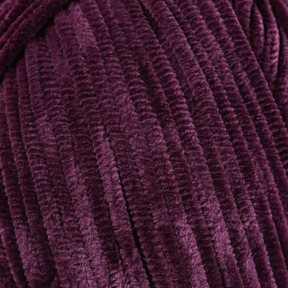 La Mia Elegance Fine Velvet Hand Knitting Yarn,Purple - L915 - Image 2