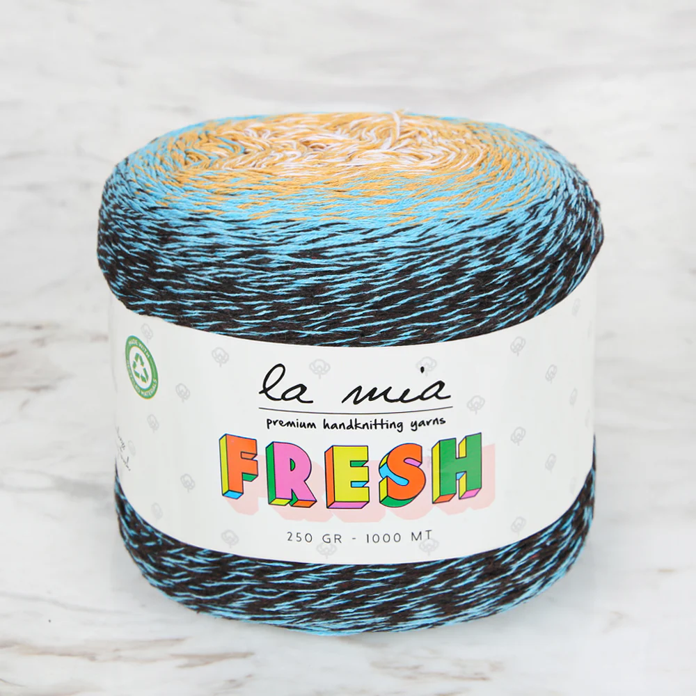 La Mia Fresh Knitting Yarn, Variegated - LF007