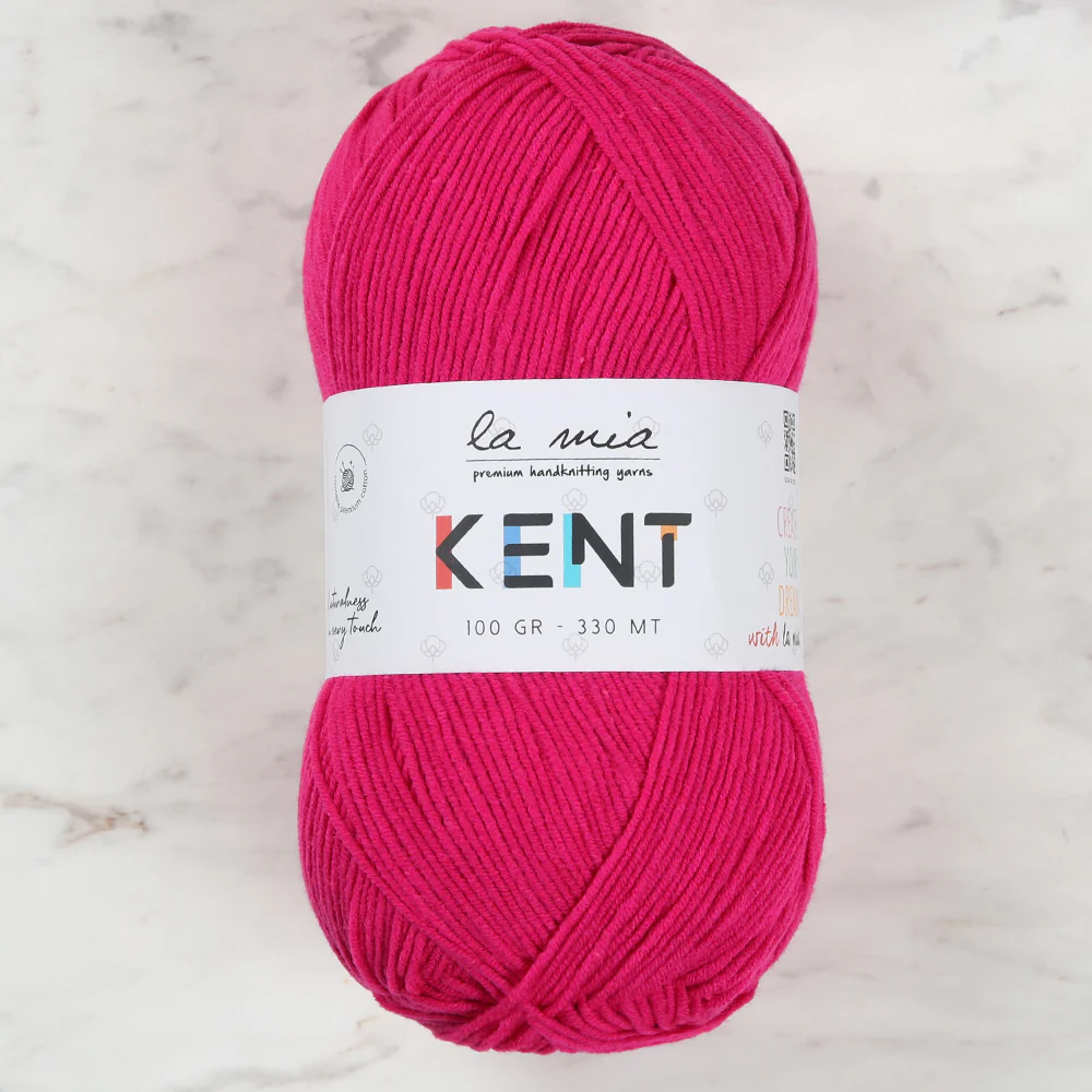 La Mia Kent Hand Knitting Yarn,Fuchsia - L030