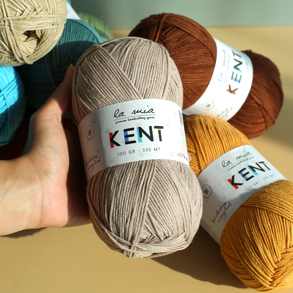 La Mia Kent Hand Knitting Yarn,Turquoise - L123 - Image 4