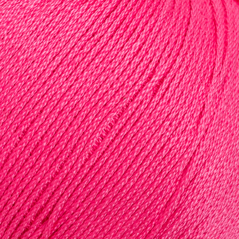La Mia Lux Mercerized Cotton Yarn, Fuchsia - 35 - Image 2