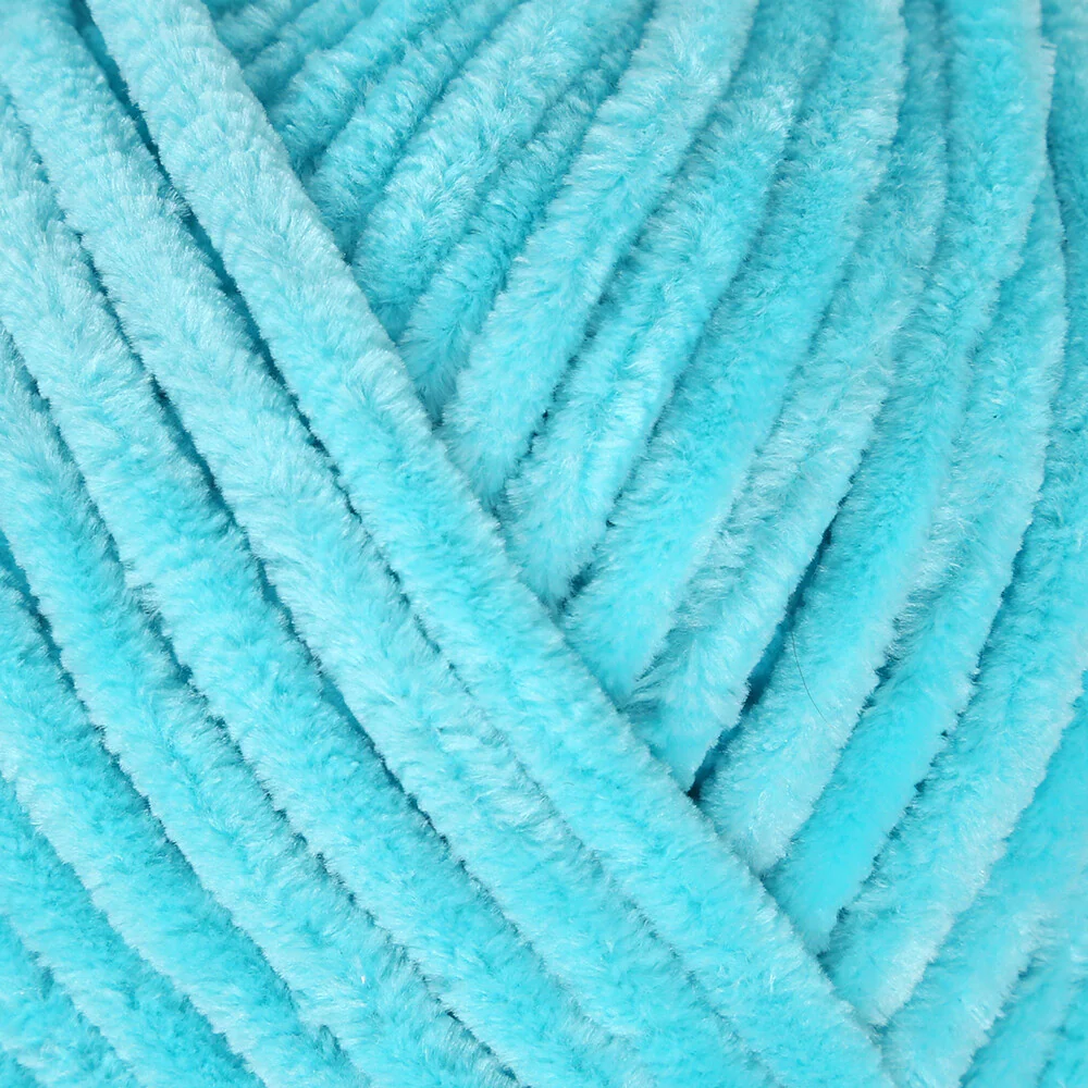 La Mia Mellow Chenille Yarn, Light Blue - 913 - Image 2