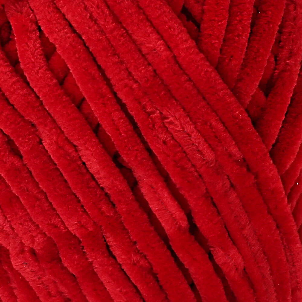 La Mia Mellow Chenille Yarn, Red - 927 - Image 2