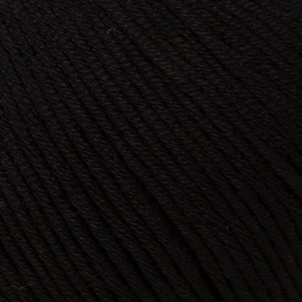 La Mia Mercerized Cotton Yarn, Black - 1 - Image 2