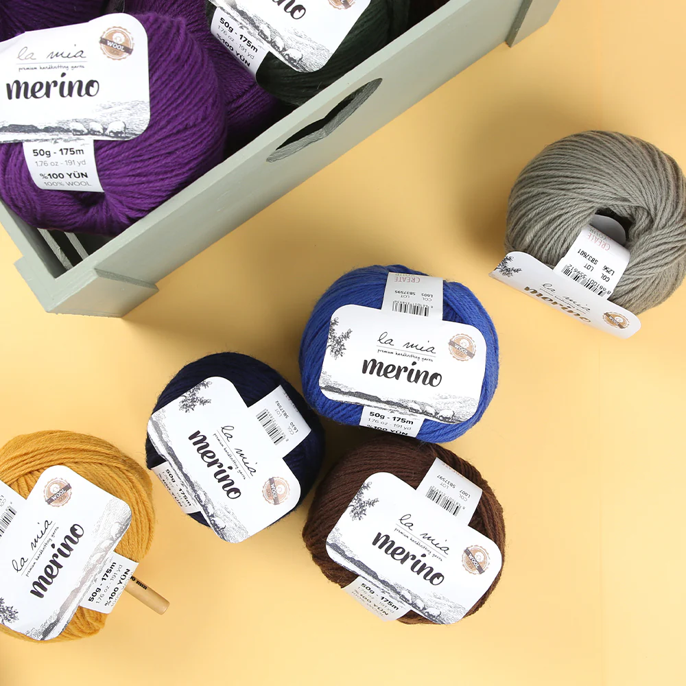 La Mia Merino Yarn, Mustard - L123 - Image 4