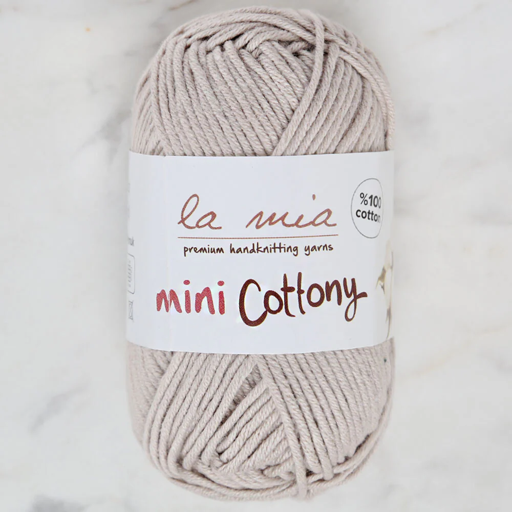 La Mia Mini Cottony 25 g Baby Yarn Beige - L035