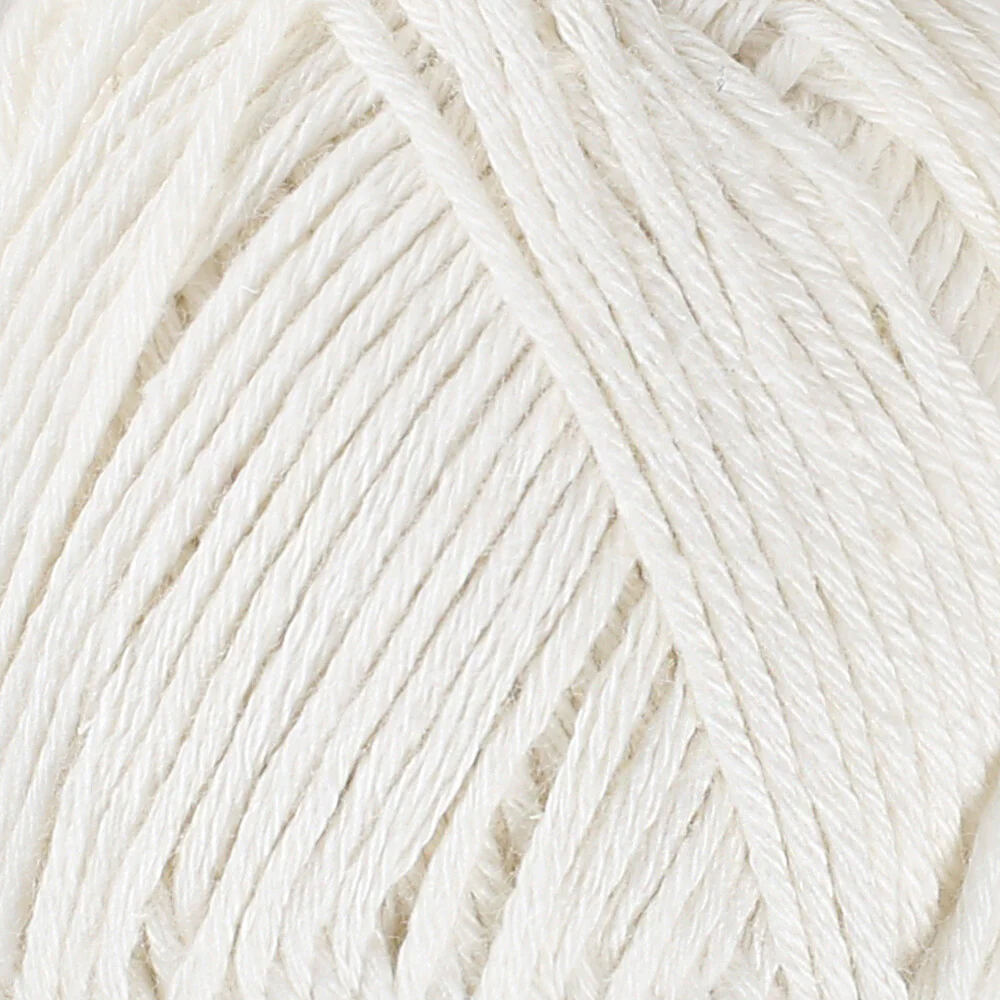 La Mia Mini Cottony 25 g Kırık Baby Yarn, White - L003 - Image 2