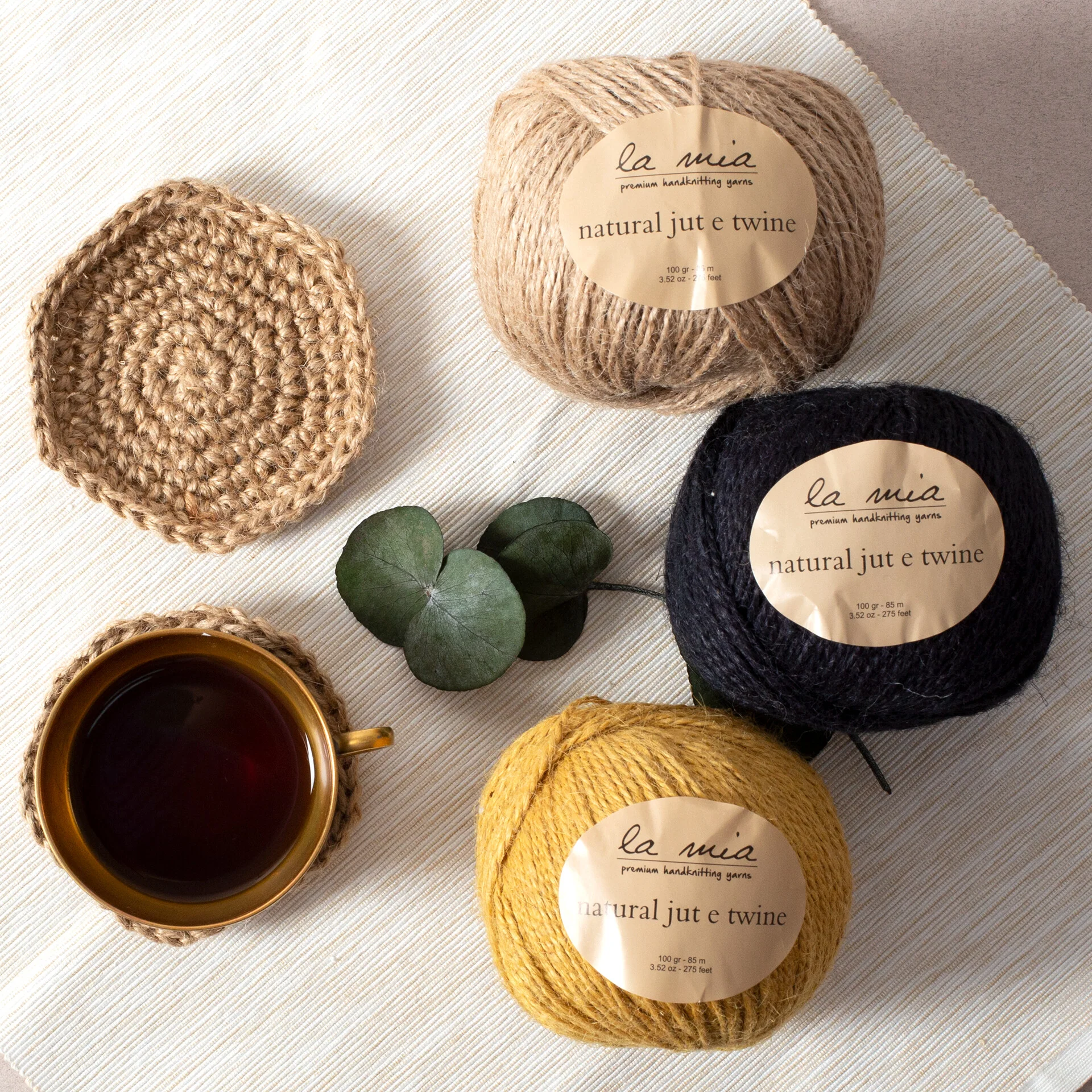 La Mia Natural Jute Twine (100 g), Brown - Image 3