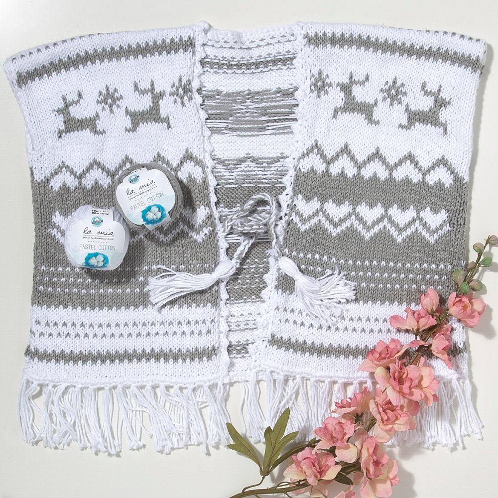 La Mia Pastel 100% Cotton Yarn, Orange - L179 - Image 3