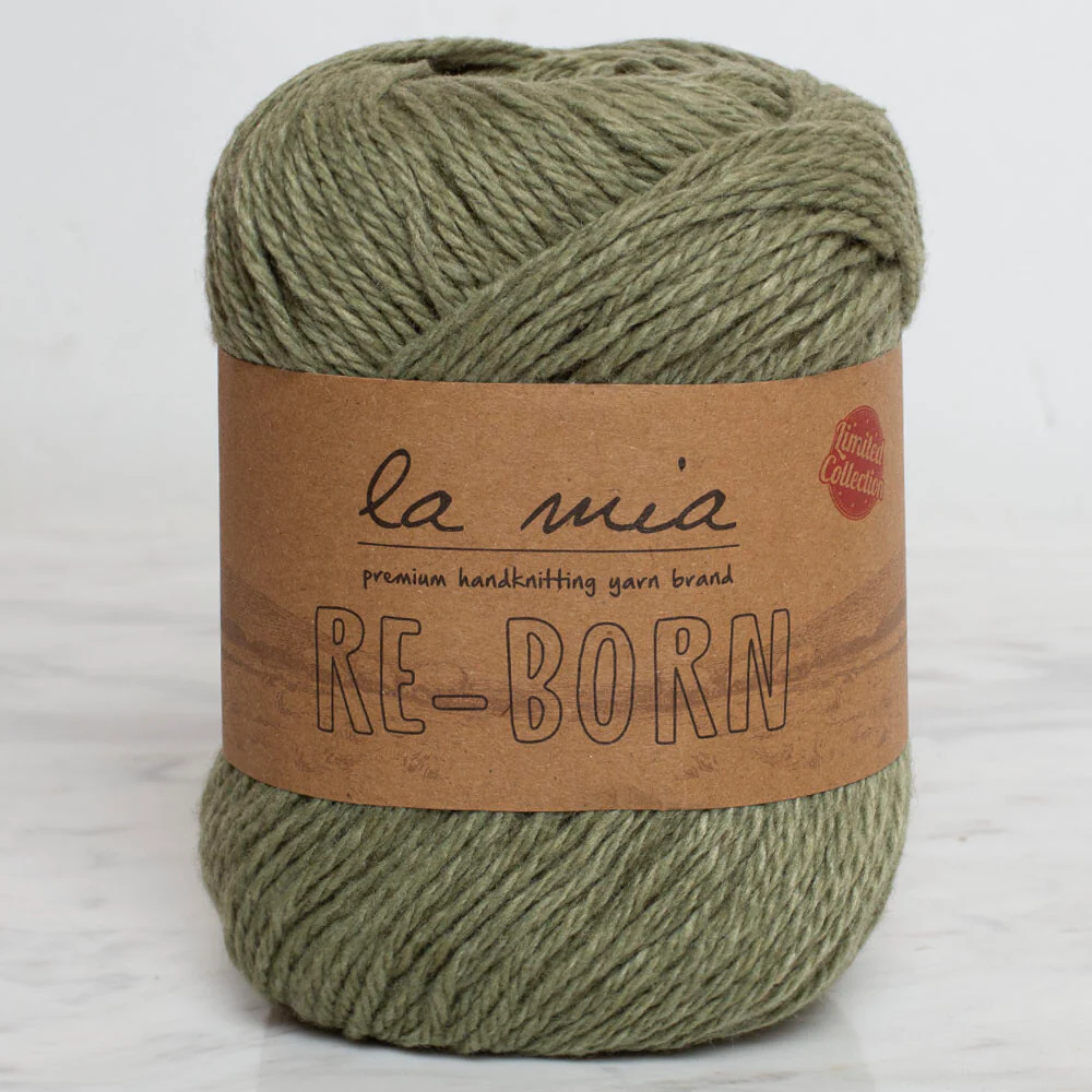 La Mia Re-Born Yarn, Green - L173