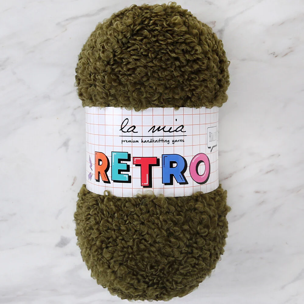 La Mia Retro Yarn, Navy Green - LM8001