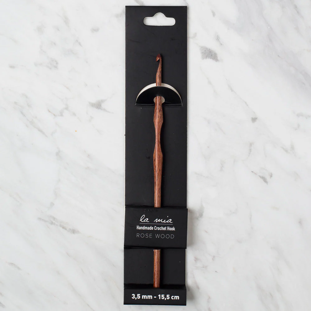 La Mia Rosewood 3.5 mm 36 cm Wooden Crochet Hook