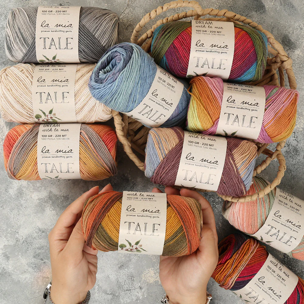 La Mia Tale Hand Knitting Yarn Variegated - LM156 - Image 5