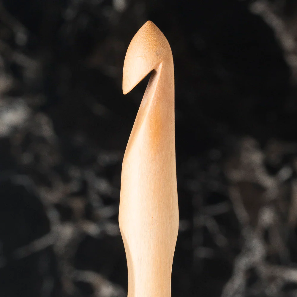 La Mia Whitewood 12 mm 15.5 cm Wooden Crochet Hook - Image 2