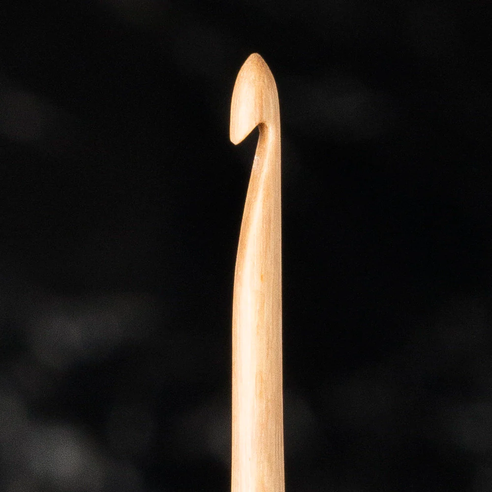 La Mia Whitewood 3 mm 15.5 cm Wooden Crochet Hook - Image 2