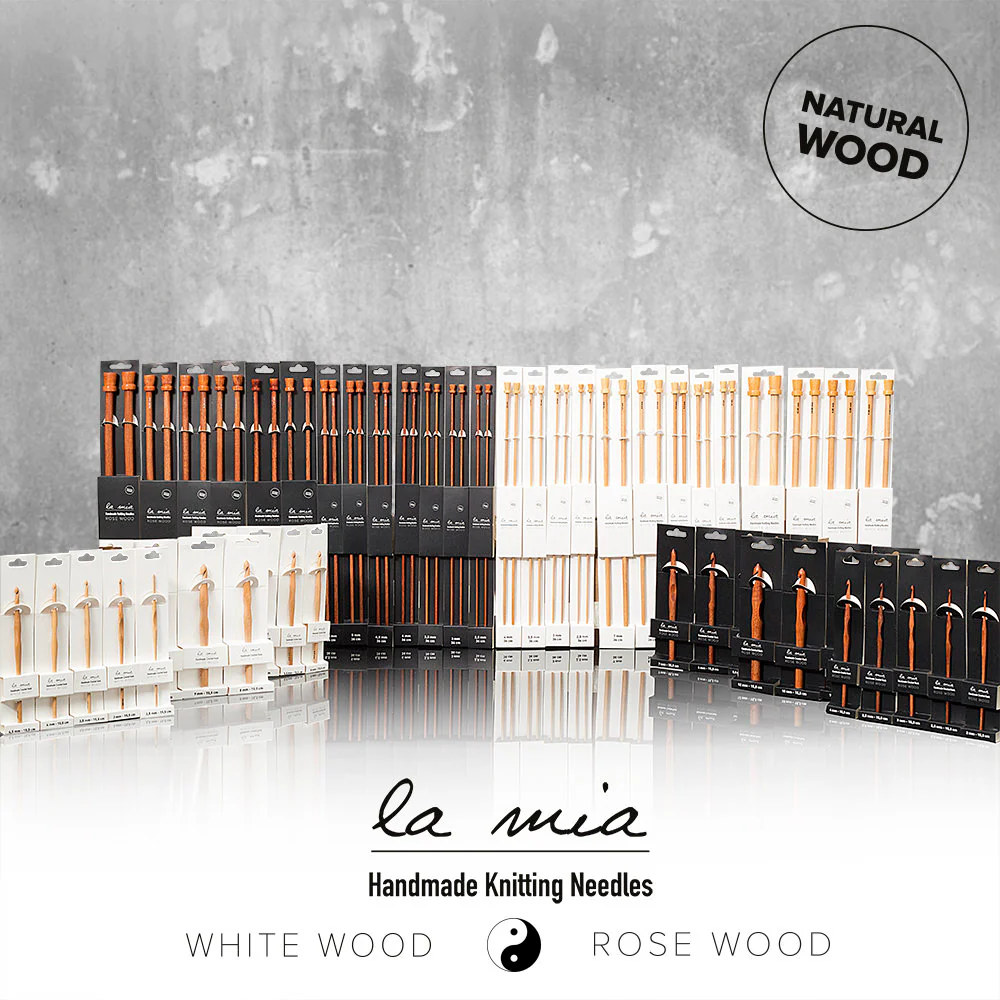 La Mia Whitewood 3.5 mm 36 cm Wooden Knitting Needle - Image 3