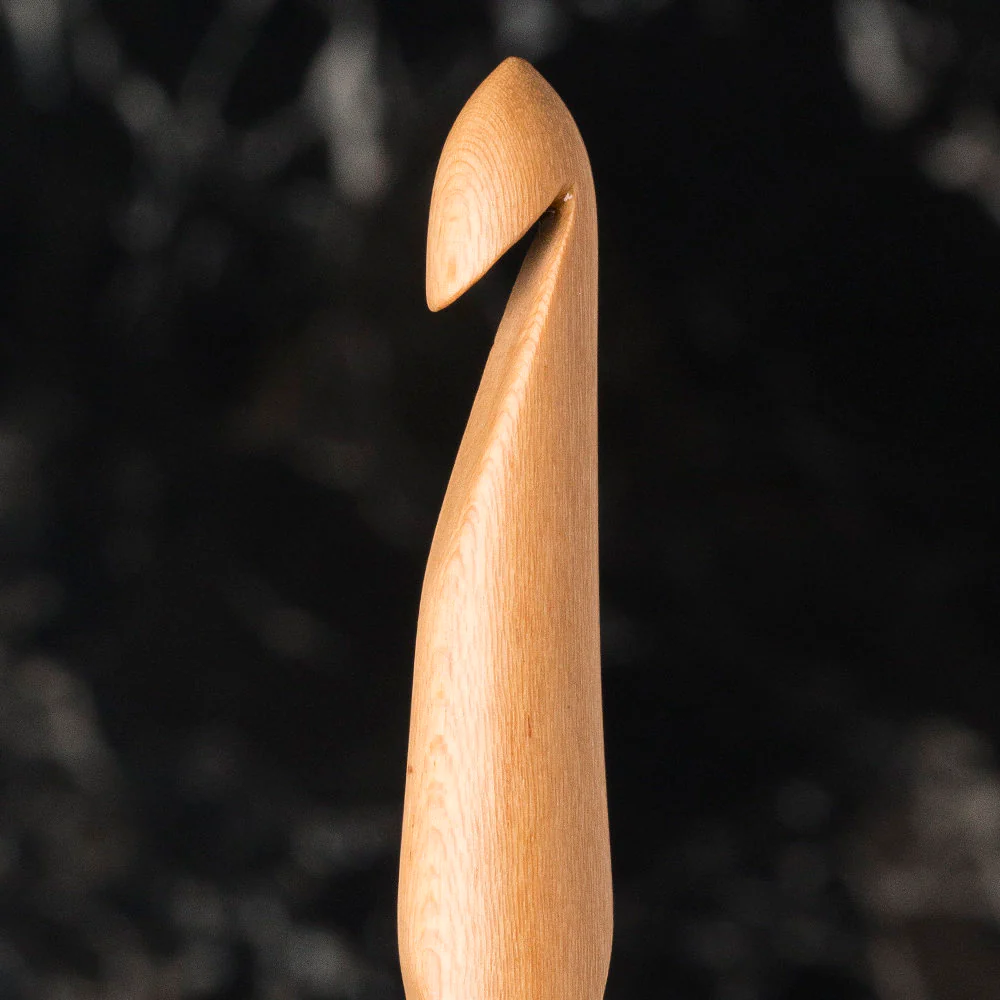 La Mia Whitewood 7 mm 15.5 cm Wooden Crochet Hook - Image 2