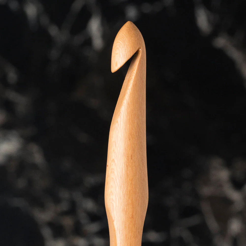 La Mia Whitewood 9 mm 15.5 cm Wooden Crochet Hook - Image 2