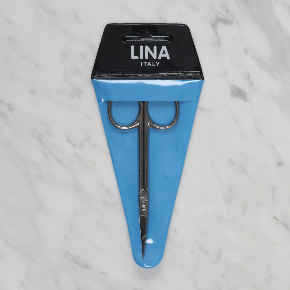 Lina Curved Tip Embroidery Scissors 13- 14 Silver