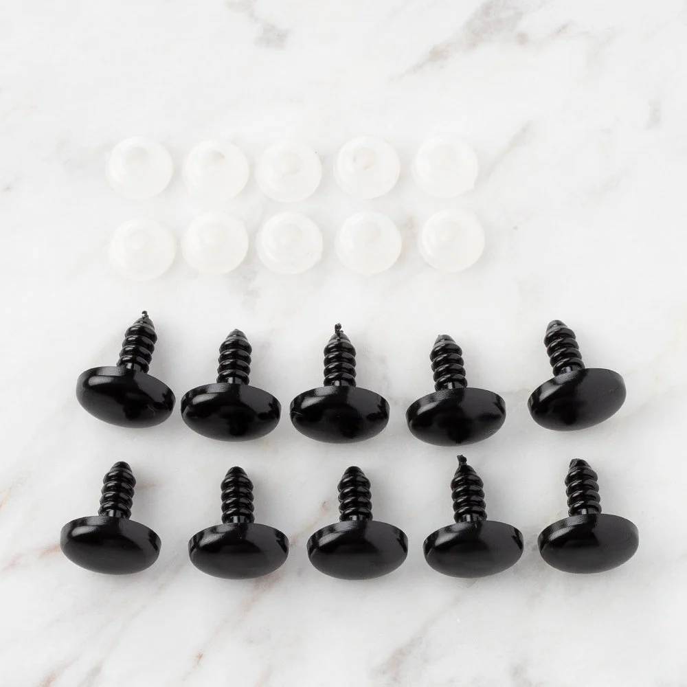Loren 10 Pcs 10mm Amigurumi Safety Plastic Hello Kitty Eyes