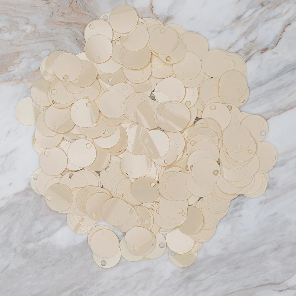 Loren 20 mm Large Sequin, Cream - R-172