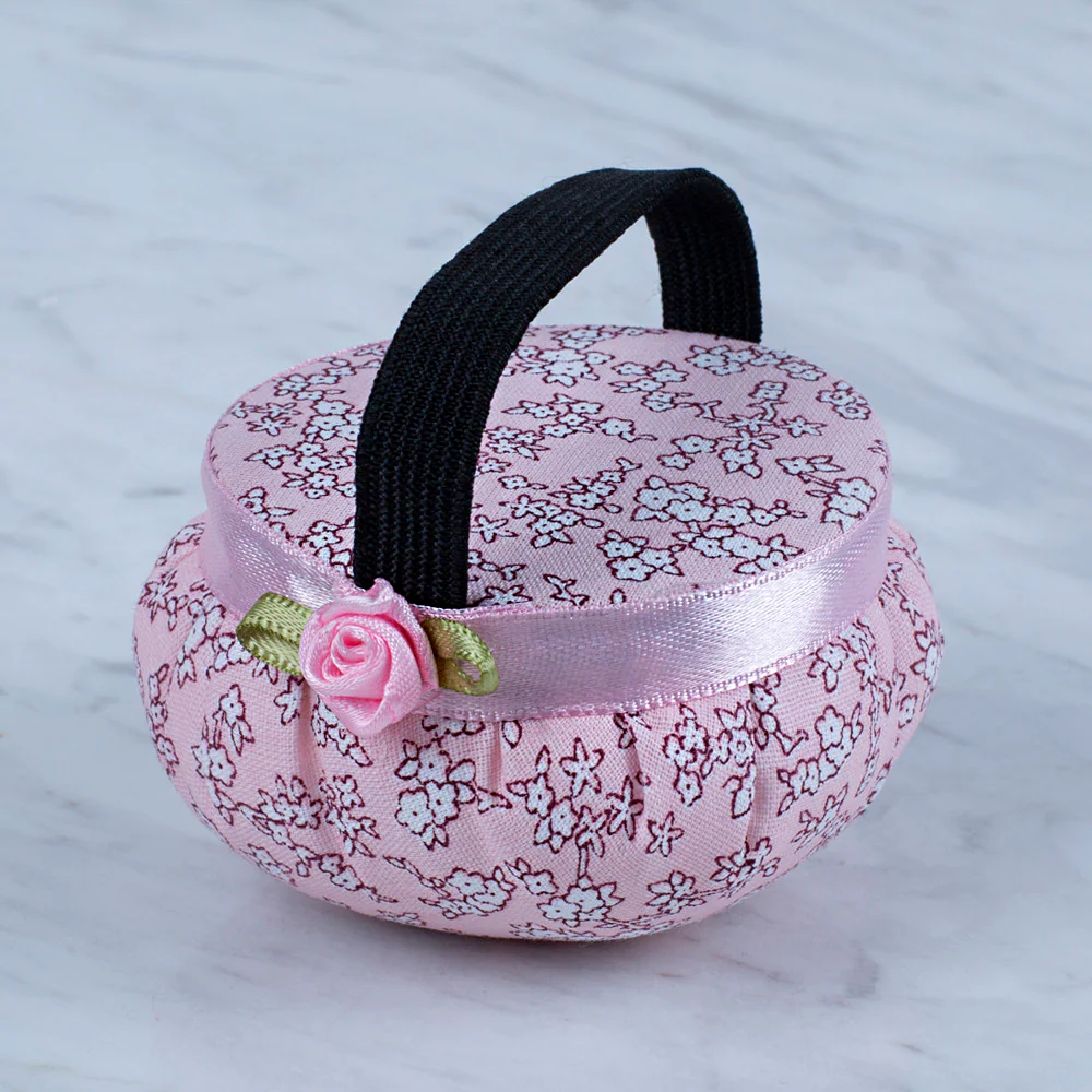 Loren Arm Pincushion, Flower Patterned - Light Pink - Image 2